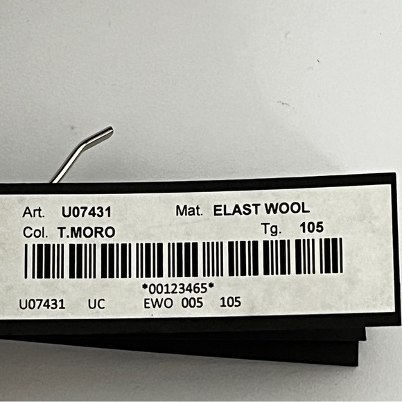 Orciani Brown Elastic Wool and Suede Leather Belt - Picture 6 of 7